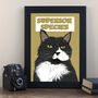 Funny Art Poster Gift For Cat Lover Superior Species, thumbnail 2 of 4