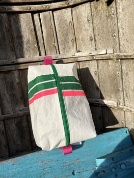 Large Recycled Sailcloth Wash Bag, 9 of 9