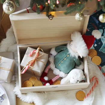 Personalised Christmas Scene Wooden Christmas Box, 2 of 3