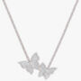 Women's Silver Butterfly Pendant Necklace, Symbol Of Transformation And Luck, Everyday Layering Jewellery, thumbnail 2 of 5