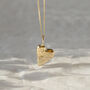 9ct Gold Handformed Heart Pendant Necklace, thumbnail 1 of 4