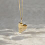 9ct Solid Gold Handformed Heart Pendant Necklace, thumbnail 1 of 4