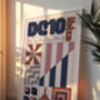 Dc10 Ibiza Club Print | Poster | Wall Art | Geometric | Dj |Clubbing | Patterned | Bauhaus | Print | House Music, thumbnail 6 of 10
