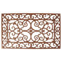 Heavy Four.5kg Brown Cast Iron Filigree Door Mat 58cm, thumbnail 1 of 3