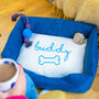 Personalised Name And Bone Dog Pet Bed, thumbnail 2 of 4
