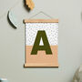 Personalised Initial Nursery Print Various Colours, thumbnail 2 of 5