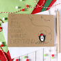 Penguin Christmas Card, Happy Merry Everything, thumbnail 1 of 4
