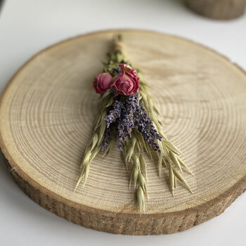 Personalised Lavender And Roses Wedding Table Place Setting, 3 of 3