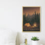 Go Camping Travel Poster Art Print, thumbnail 3 of 8