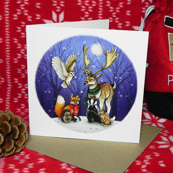 Eight Wildlife Christmas Cards With Charity Donation, 6 of 6