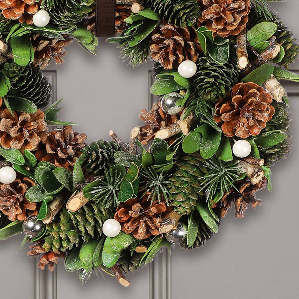 Personalised Wintergreen Luxury Christmas Wreath By Dibor ...