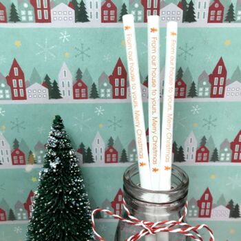Personalised Christmas Paper Straws, 4 of 9