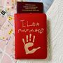 Passport Holder Engraved With Child's Drawing, thumbnail 5 of 9