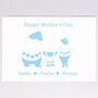Personalised Bear Family Mother's Day Card, thumbnail 3 of 9
