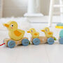 Personalised Pull Along Wooden Duck Toy, thumbnail 2 of 2
