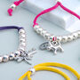 Personalised Suede Friendship Charm Bracelet, thumbnail 7 of 12