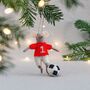 Christmas Felt Football Mouse, thumbnail 2 of 2