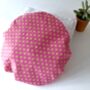 Bath Hat In Pink Polka Dot Print, thumbnail 1 of 2
