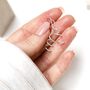 Sterling Silver Bold Coil Drop Earrings, thumbnail 10 of 11