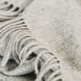Personalised Dove Grey Pure Cashmere Scarf, thumbnail 5 of 10