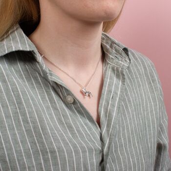 Personalised French Bulldog Sterling Silver Necklace, 3 of 10