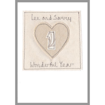 Personalised Wedding Anniversary Heart Card, 7 of 12