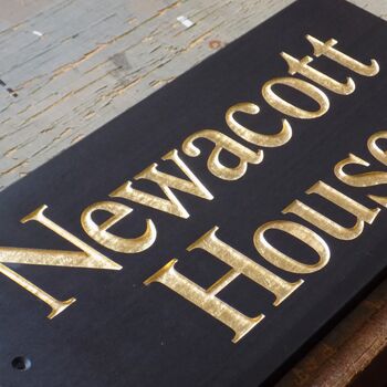 Personalised Gold Leaf Signs, 10 of 12