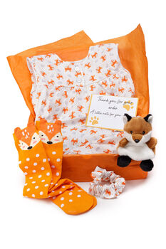 Fox In A Box Girls Cotton Nightie And Teddy Gift Box, 2 of 12