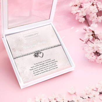 Auntie Silver Plated Bead Bracelet, 2 of 6