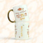 Personalised Pumpkin Spice Gold Handle Mug Ceramic, thumbnail 3 of 6