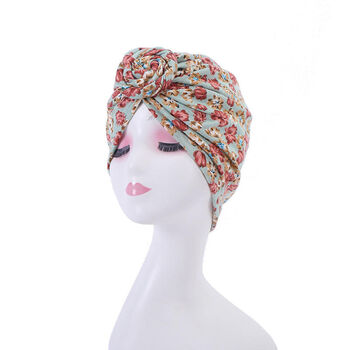 Pre Tied Chemo Turban Headwrap Front Knot, 10 of 12