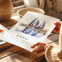 Baku Azerbaijan Travel Print Poster, thumbnail 3 of 7