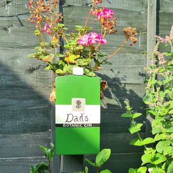 Personalised Gin Bottle Mini Planter, 7 of 7