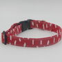 Red Smudge Dog Collar, thumbnail 2 of 6
