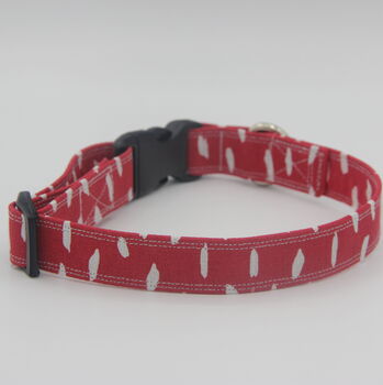 Red Smudge Dog Collar, 2 of 6