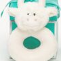 Highland Cream Cow Baby Finger Puppet Soother + Rattle, thumbnail 8 of 8