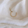 14 Carat Gold 8mm Braided Helix Hoop Earring, thumbnail 4 of 5