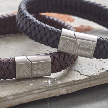 Personalised Celtic Knot Bracelet For Men, 2 of 8