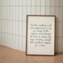 Someday Everything Will Make Perfect Sense Wall Print | Black And White, thumbnail 1 of 2