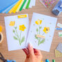 Mini Wildflowers Card Making Kit | Beginner Iris Fold Craft, thumbnail 3 of 9