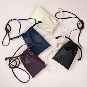 Luxurious Drawstring Crossbody Phone Pouch Bag, 7 of 12