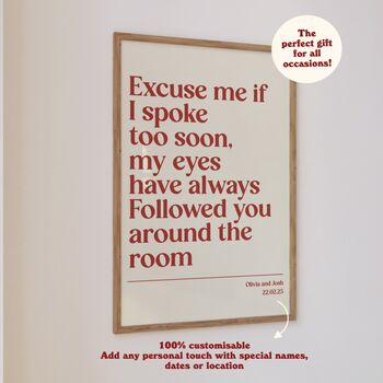 Personalised Custom Lyric Print, 4 of 11