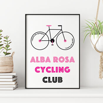 Personalised Cycling Club Print, 2 of 12