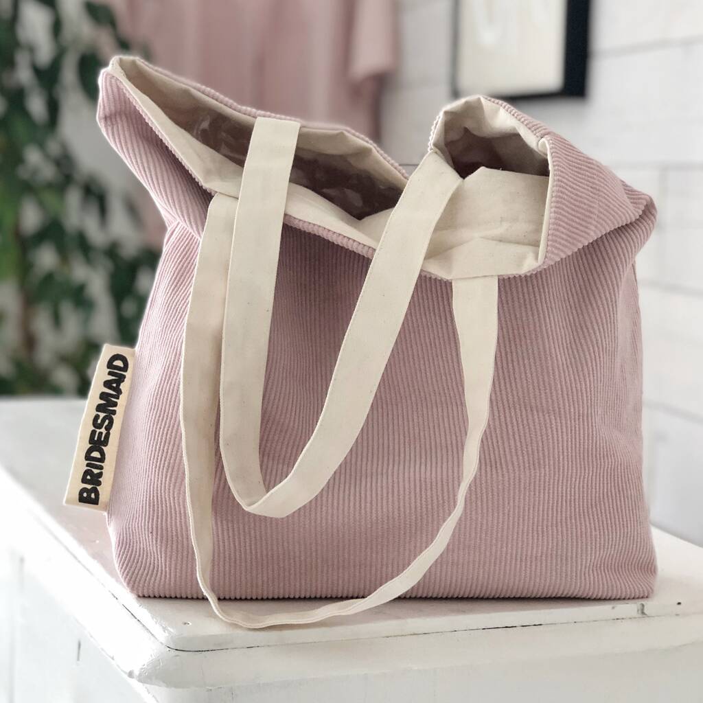 Bride Bag Wedding Bag Pink Corduroy Bridesmaid Bag By