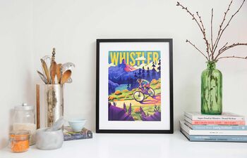 Whistler Bike Park Mountain Biking Art Print, 3 of 7