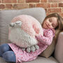 Soft Cuddly Giant Handwarmer Hootie The Owl Pink, thumbnail 1 of 2