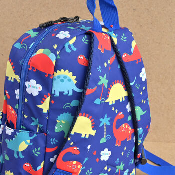 Personalised Kids Dinosaur Backpack, 5 of 6