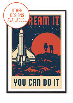 Space Illustration Unframed Art Print, 3 of 5