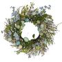 Floral Easter Wreath Trimmed With Eggs, thumbnail 2 of 2