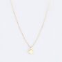 Gold Plated Clover Charm Necklace, thumbnail 2 of 3